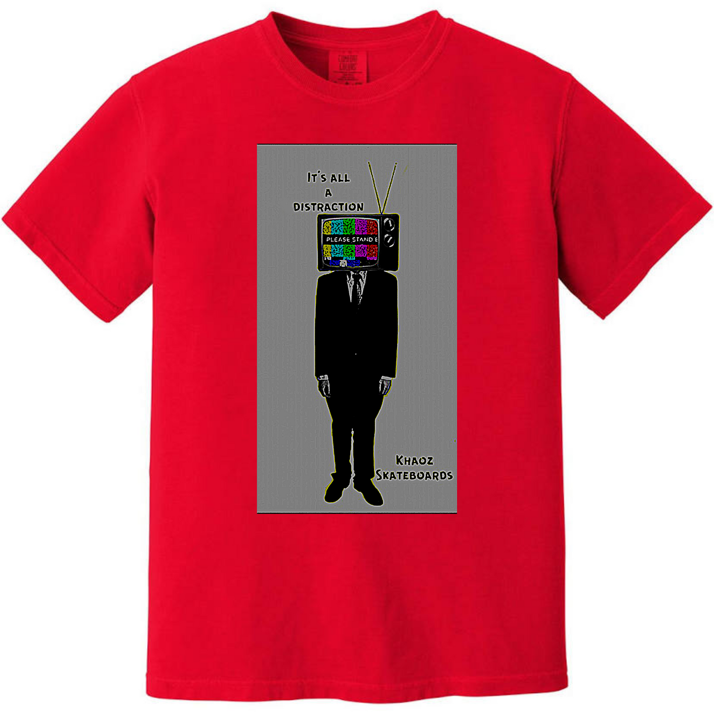 Khaoz skateboards “Tv man” tee