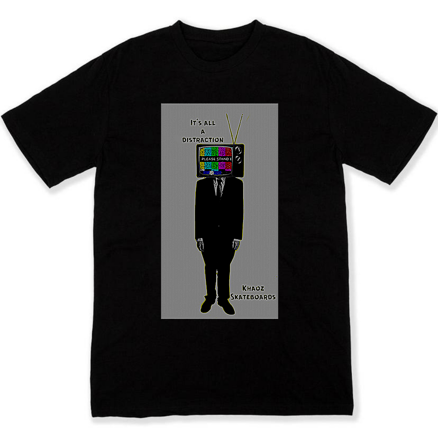 Khaoz skateboards “Tv man” tee