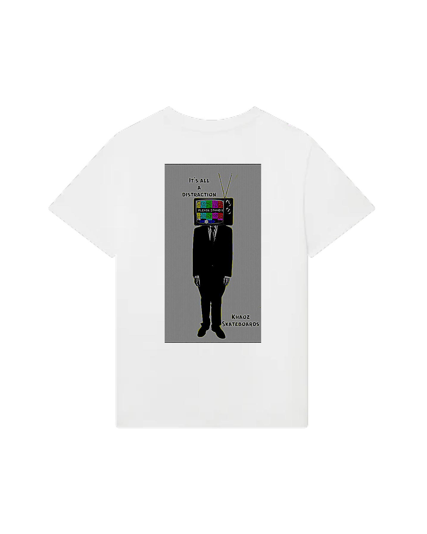 Khaoz skateboards “Tv man” tee