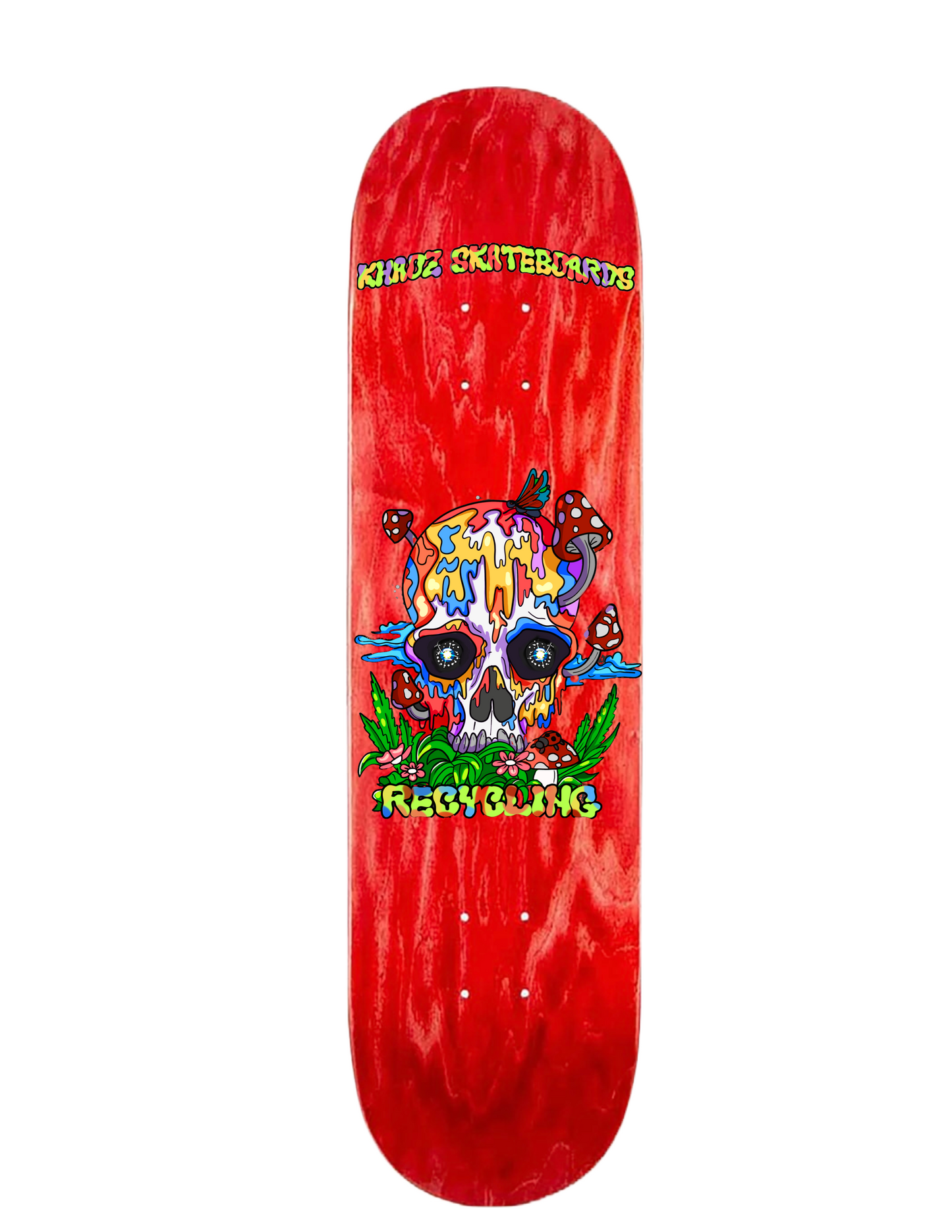 Khaoz skateboards “Recycling” deck