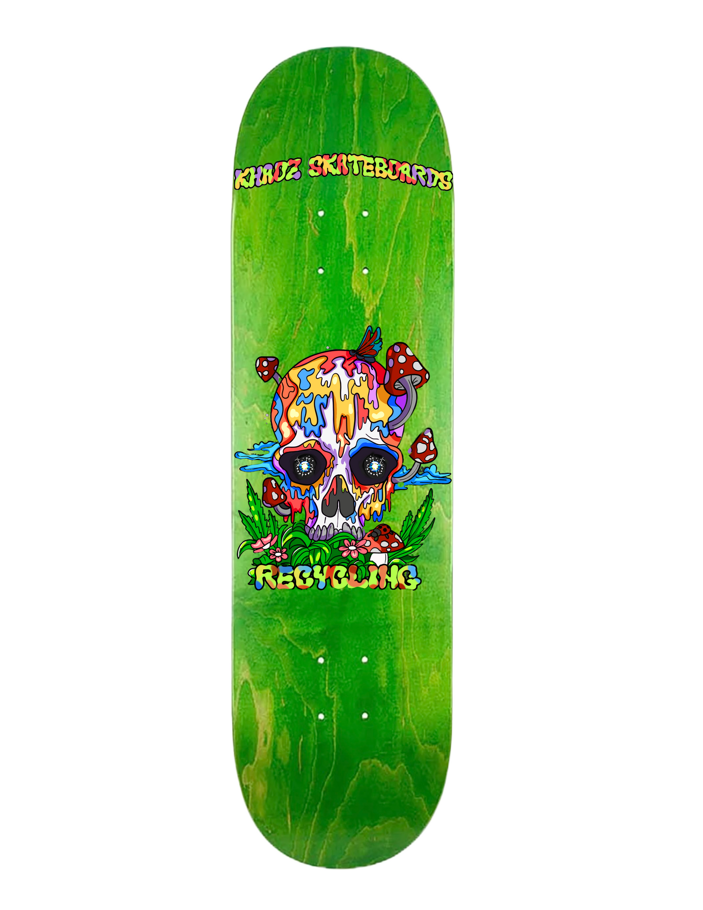 Khaoz skateboards “Recycling” deck