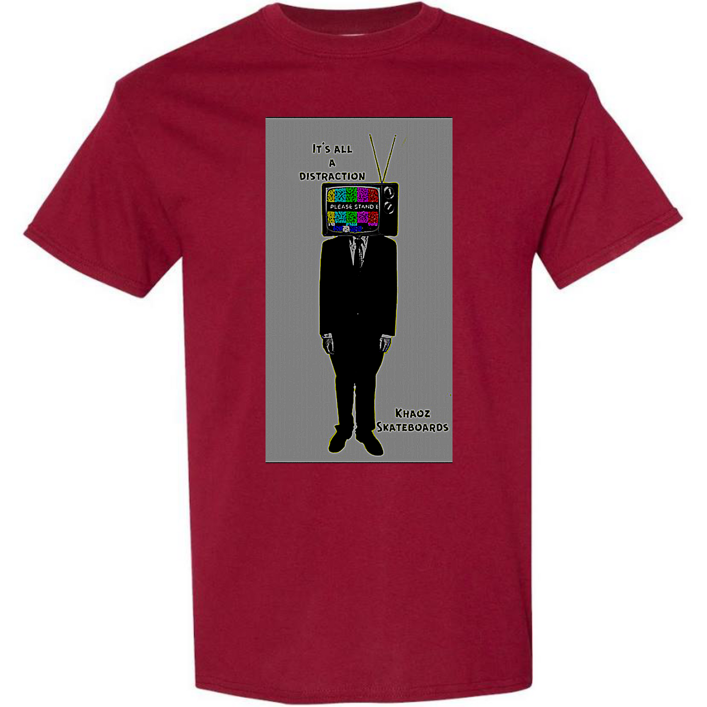 Khaoz skateboards “Tv man” tee