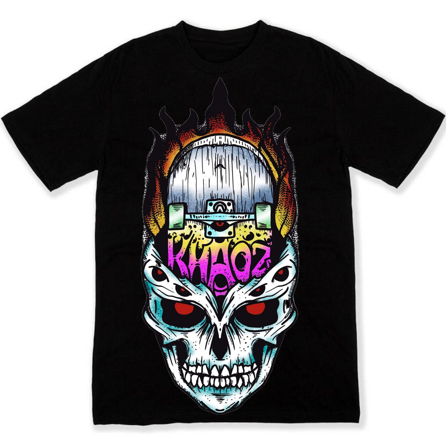 Khaoz Skateboards OG logo “MEGA head” tee